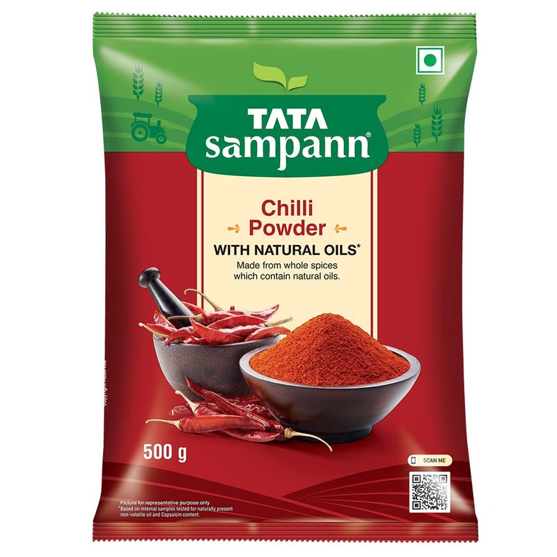 Tata Sampann Chilli Powder 500 grams - XL Pack - Image 1
